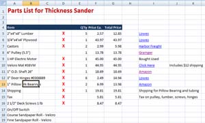 Spreadsheet